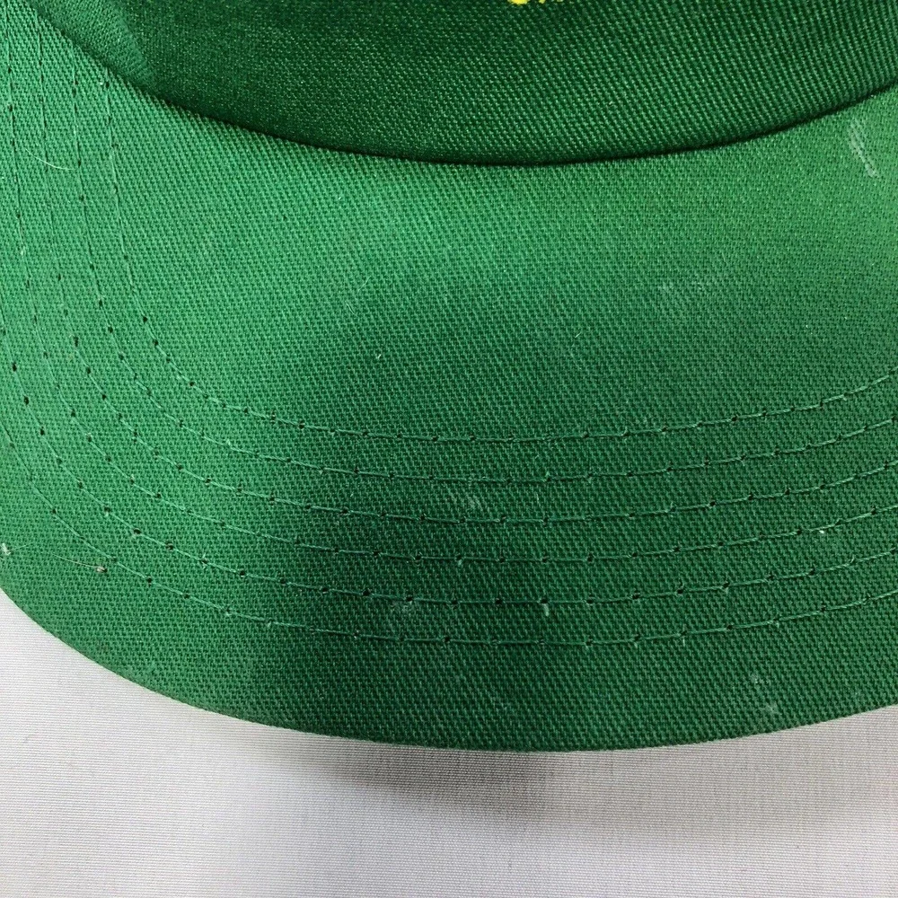 Vintage John Deere Hat Cap Adjustable Snapback Green Riechmann Bros USA Made